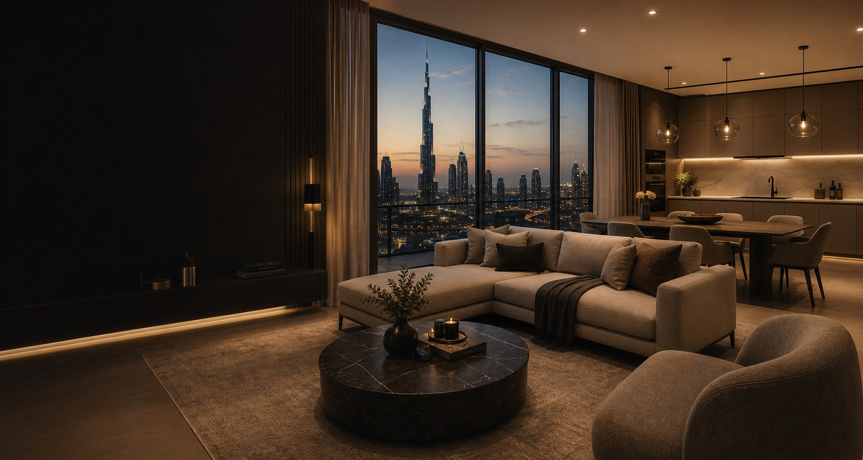 Luxury Dubai apartment concept